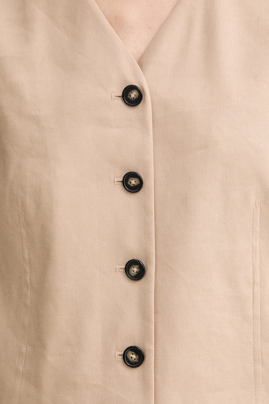 Marc O'Polo vesta dámska s ľanom 5000014052 béžová