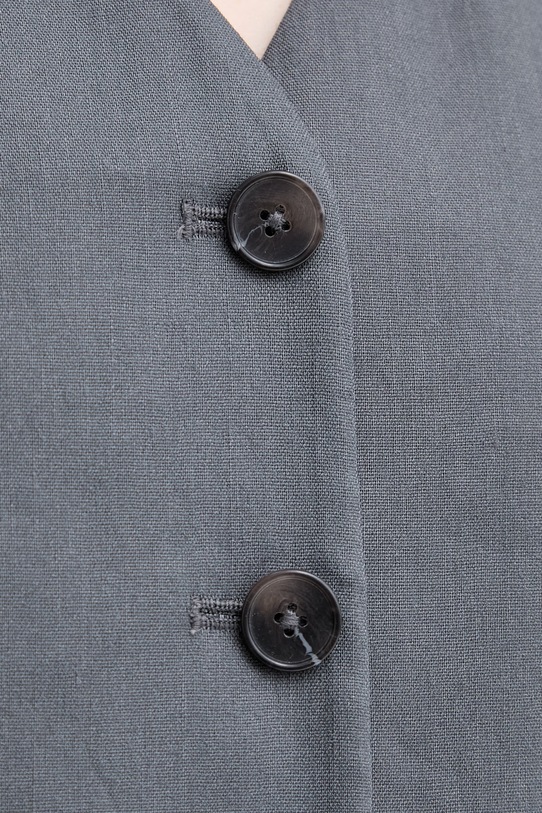 Marc O'Polo Γιλέκο γυναικείο με λινό 5000014052 γκρί