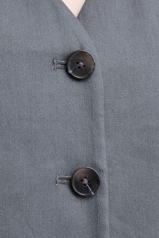 Marc O'Polo Γιλέκο γυναικείο με λινό 5000014052 γκρί