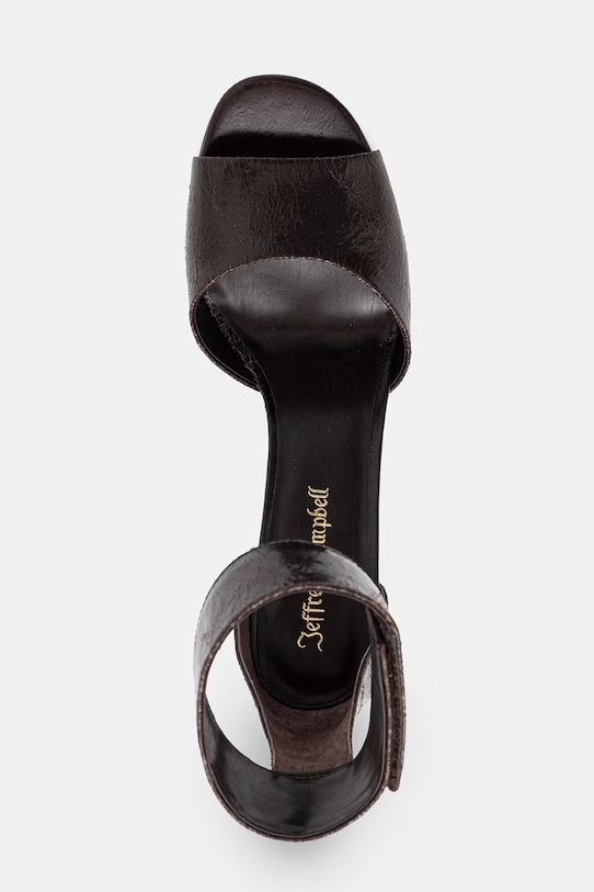 Δερμάτινα σανδάλια Jeffrey Campbell LA-VIDA καφέ U361.01.005