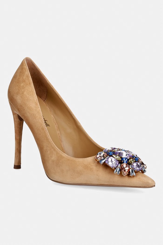 Jeffrey Campbell szpilki zamszowe MARITSA szpilka brązowy U335.10.001