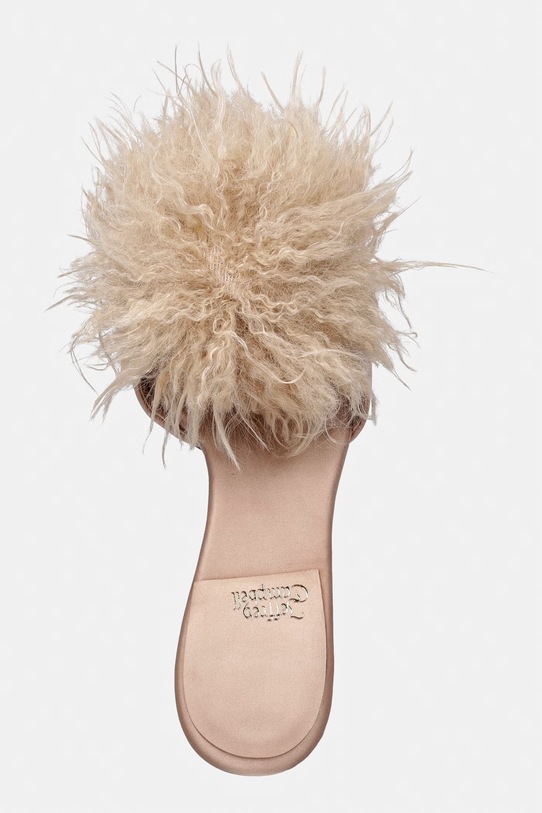 Jeffrey Campbell klapki Shopaholic złoty JC.1804.3.7