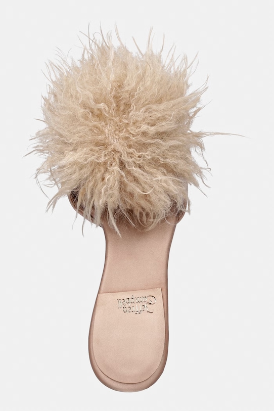 Jeffrey Campbell klapki Shopaholic złoty JC.1804.3.7