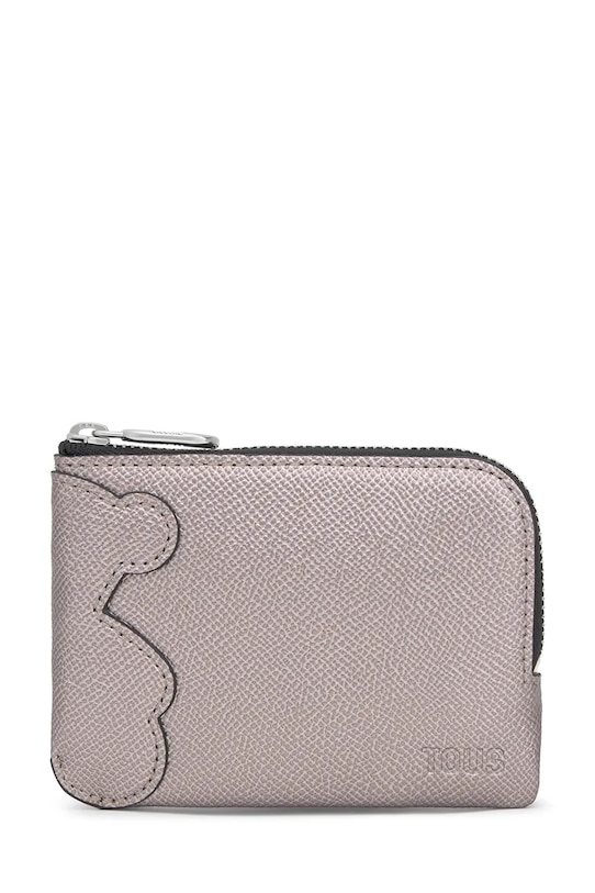 Tous portfel imitacja skóry licowej srebrny 2002362155