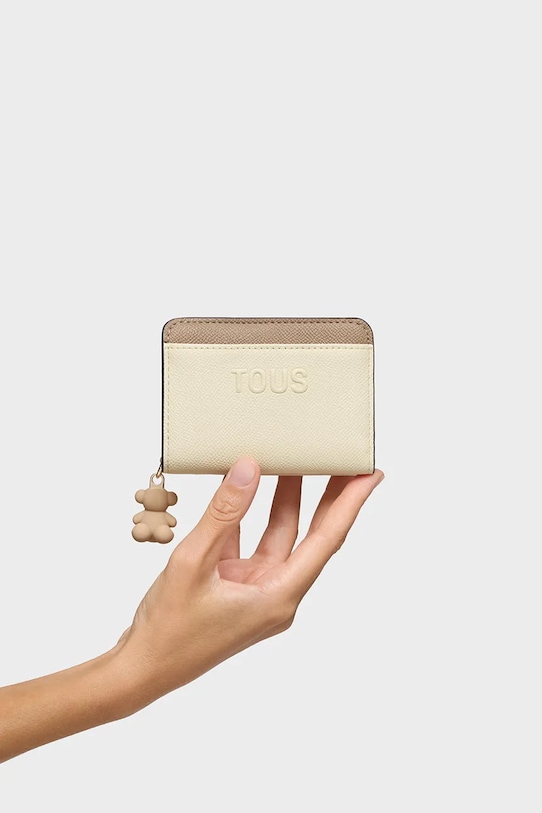 Tous portfel Doble Audree 2002360501 beżowy