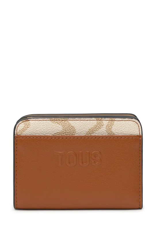 Tous portfel Kaos Icon imitacja skóry licowej brązowy 2002357343