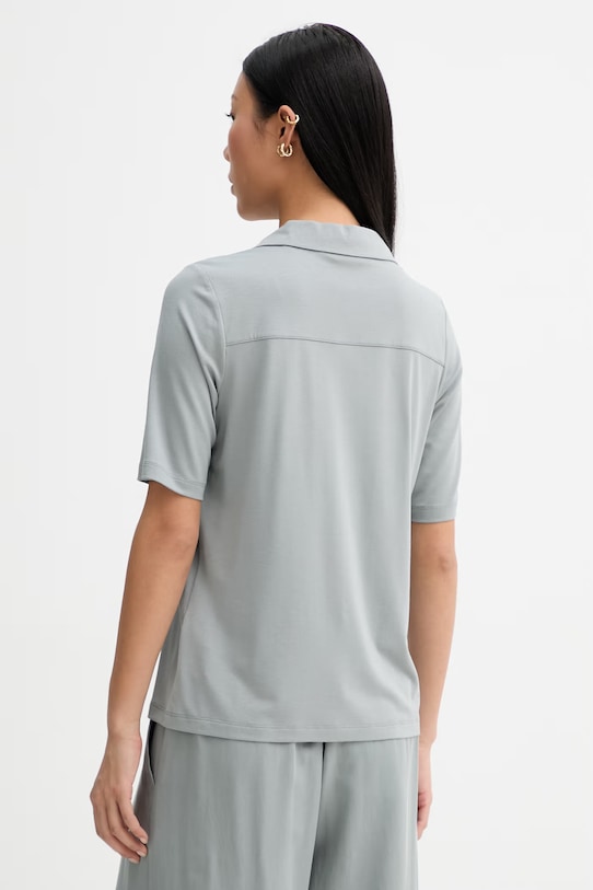 Oblečení Marc O'Polo polo dámské s viskózou 5000014088 modrá