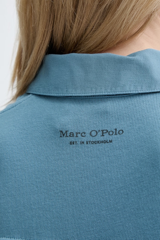 Marc O'Polo πόλο γυναικείο βαμβακερό 5000014197 τιρκουάζ