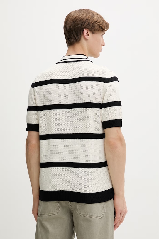 Одежда Marc O'Polo поло-свитер для мужчин из хлопка 5000010067 бежевый