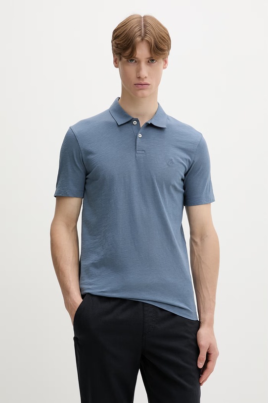 Marc O'Polo polo tričko pánske bavlnené modrá 5000013986