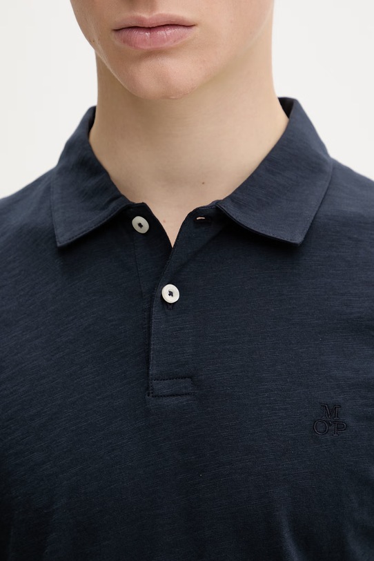 Marc O'Polo polo męskie bawełniane 5000013986 granatowy