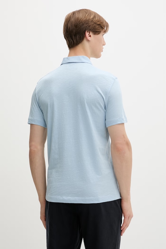 Oblečenie Marc O'Polo polo tričko pánske bavlnené 5000013986 modrá
