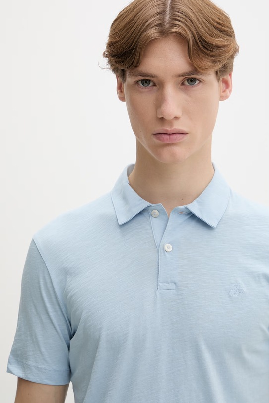Marc O'Polo polo tričko pánske bavlnené modrá 5000013986