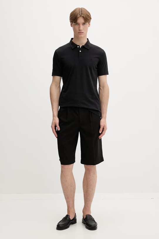 Marc O'Polo polo tričko pánske bavlnené 5000013986 čierna ZS26