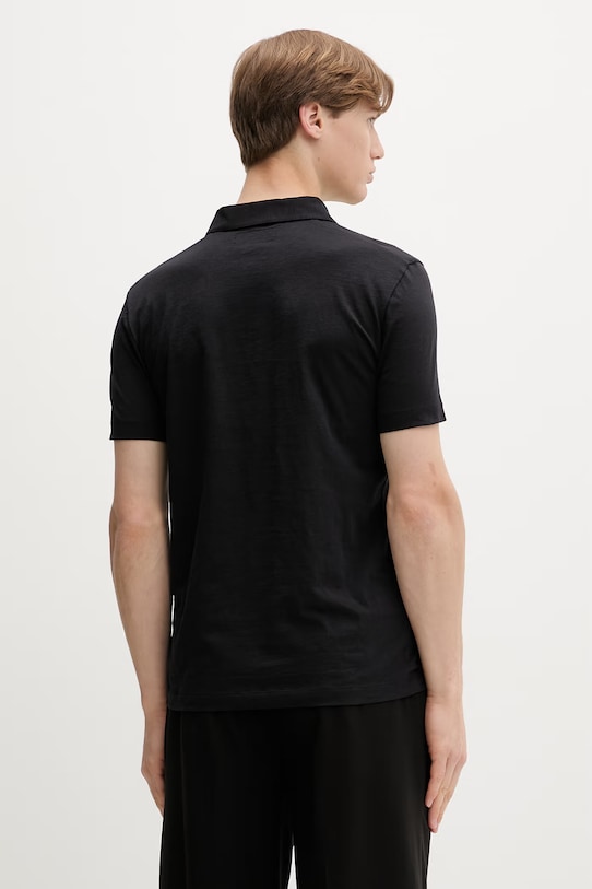 Oblečenie Marc O'Polo polo tričko pánske bavlnené 5000013986 čierna