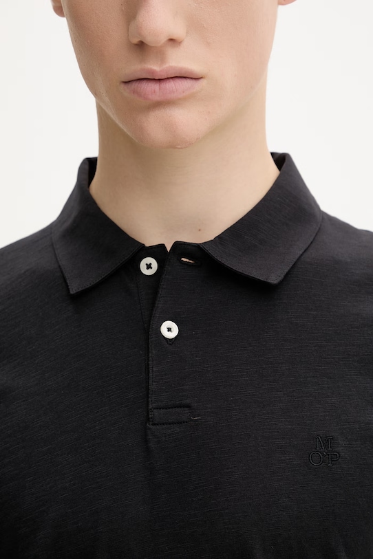 Marc O'Polo polo tričko pánske bavlnené 5000013986 čierna