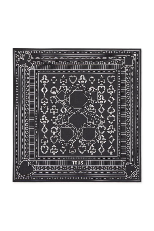 Tous apaszka z dodatkiem jedwabiu czarny 2002377451