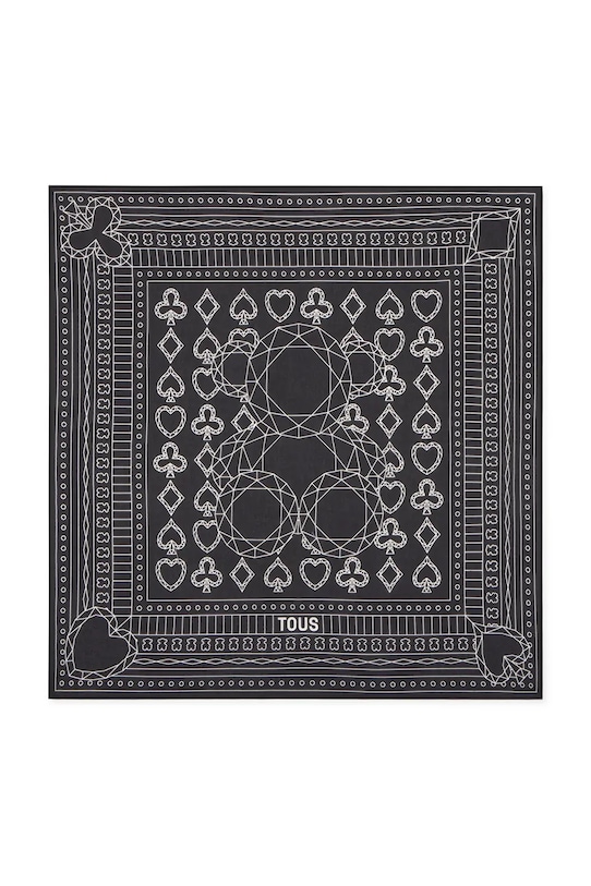 Tous apaszka z dodatkiem jedwabiu czarny 2002377451