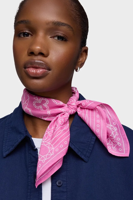 Akcesoria Tous apaszka z jedwabiem All In 2002377413 różowy