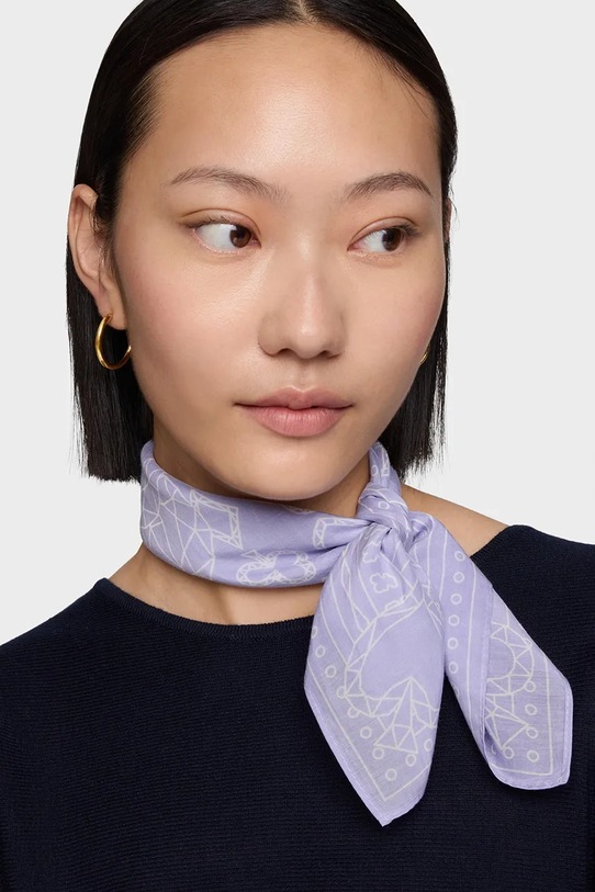 Akcesoria Tous apaszka z jedwabiem All In 2002377468 fioletowy