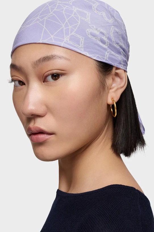 Tous apaszka z jedwabiem All In fioletowy 2002377468