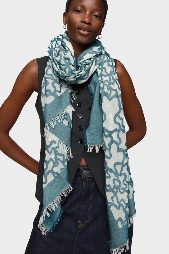 Šál Tous tyrkysová 2002377338