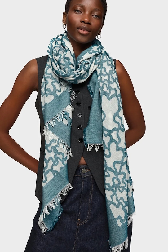 Šál Tous tyrkysová 2002377338