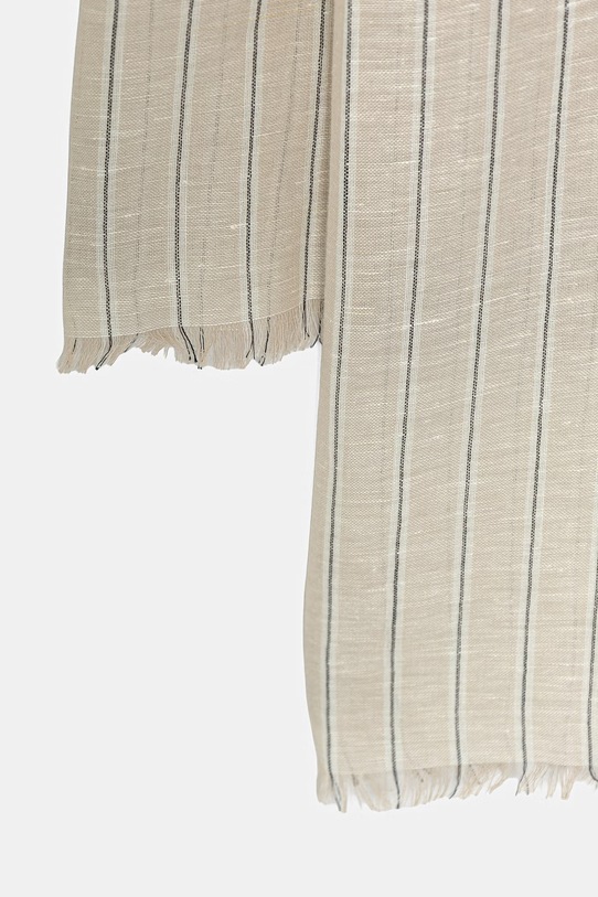 Marc O'Polo chusta męska lniana 5000013918 beżowy ZS26