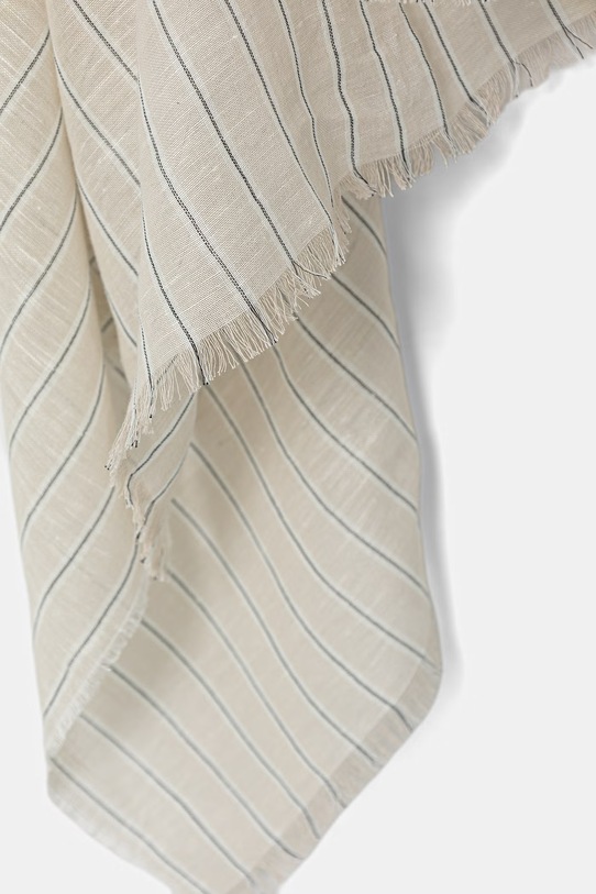 Akcesoria Marc O'Polo chusta męska lniana 5000013918 beżowy