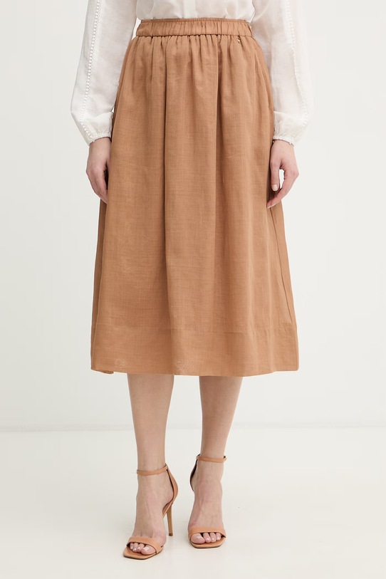 Silvian Heach spódnica SHIPO casual brązowy GPP26443GO