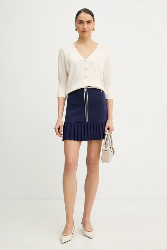 Silvian Heach spódnica z wiskozą THOREM GPP26217MG granatowy ZS26