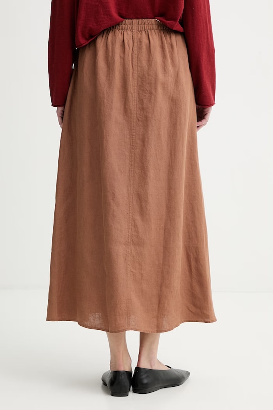 Odzież Marc O'Polo spódnica lniana 5000014053 brązowy