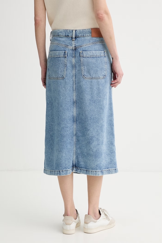Odzież Marc O'Polo spódnica kopertowa jeansowa 5000014171 niebieski