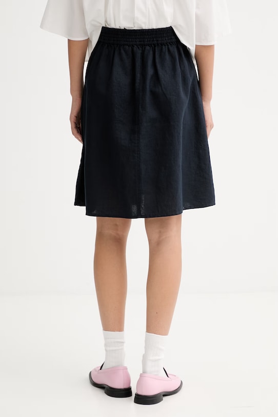 Ρούχα Marc O'Polo φούστα λινή 5000014182 σκούρο μπλε