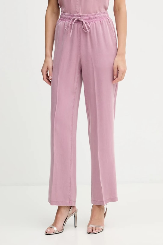 Silvian Heach spodnie ASHER tkanina różowy GPP26090PA