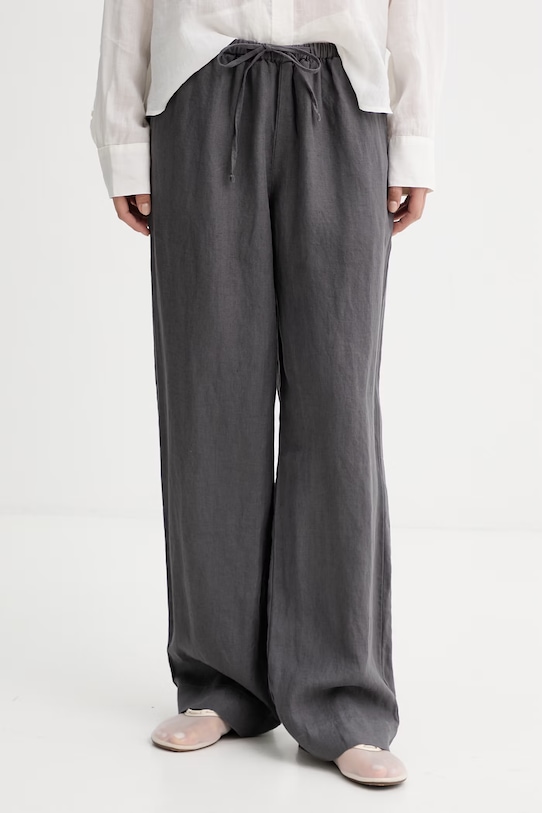 Marc O'Polo παντελόνι Γυναικείο βαμβακερό γκρί 5000014018