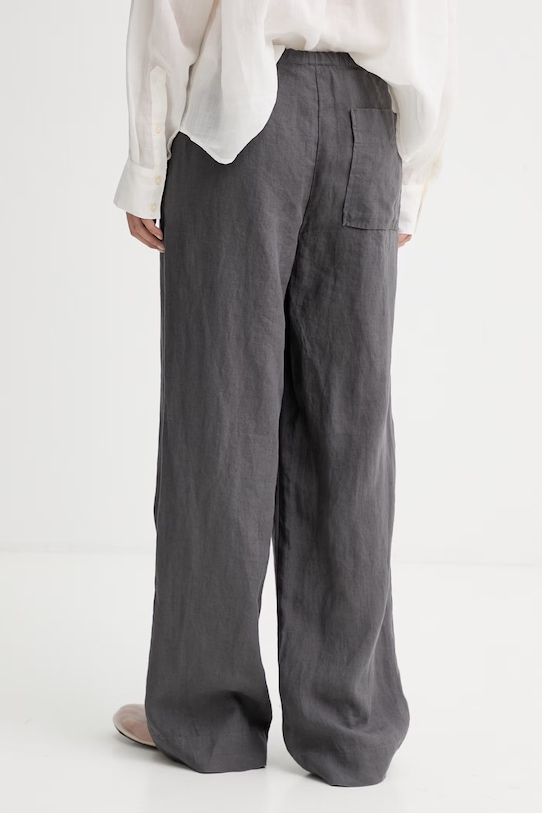 Ρούχα Marc O'Polo παντελόνι Γυναικείο βαμβακερό 5000014018 γκρί