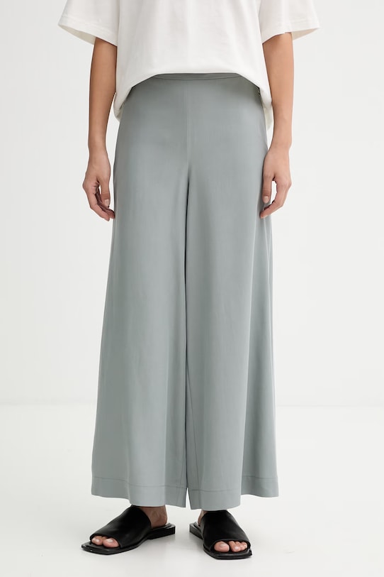 Marc O'Polo pantaloni pentru femei, cu lyocell turcoaz 5000014064