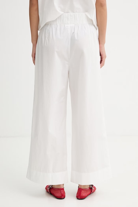 Oblačila Marc O'Polo hlače ženske bombažne 5000011272 bela