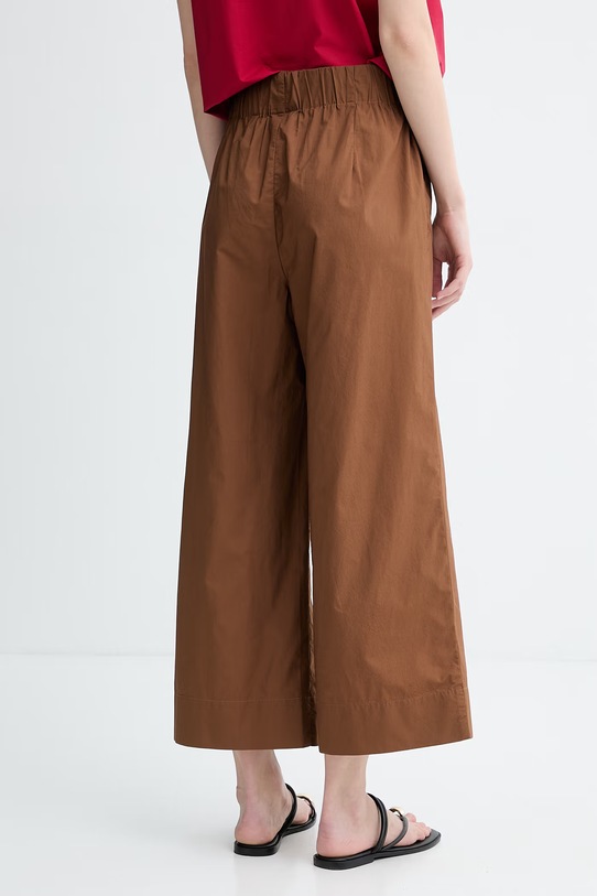 Odzież Marc O'Polo spodnie damskie bawełniane 5000011272 brązowy