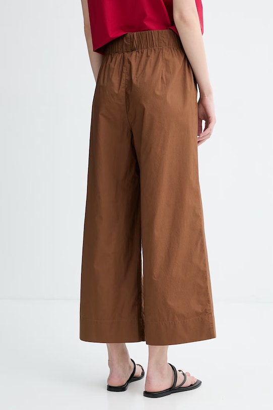 Odzież Marc O'Polo spodnie damskie bawełniane 5000011272 brązowy