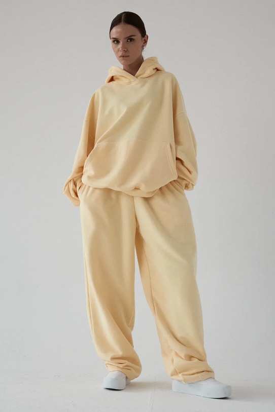 Muuv. női melegítő pamuttal LE PUMP sárga sp.dres.wys.sta.LEPUMP