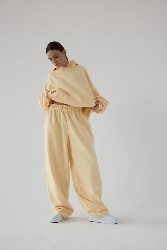 Muuv. női melegítő pamuttal LE PUMP sárga sp.dres.wys.sta.LEPUMP