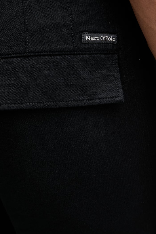 Marc O'Polo штани чоловічі з льоном чорний 5000013922