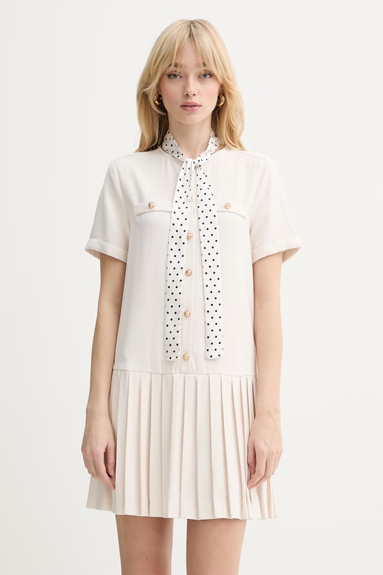 Silvian Heach sukienka HESPER casual beżowy GPP26461VE