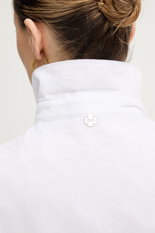 Silvian Heach sukienka bawełniana AIMAL GPP26300VE biały