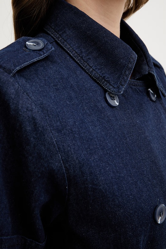 Silvian Heach sukienka jeansowa PYTE GPP26019VE granatowy