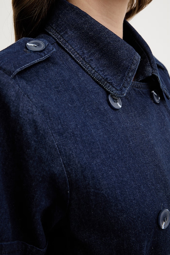 Silvian Heach sukienka jeansowa PYTE GPP26019VE granatowy