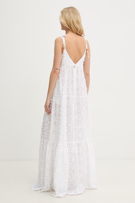 Odjeća Silvian Heach ljetna haljina od pamuka TAPLA GPP26303VE bijela