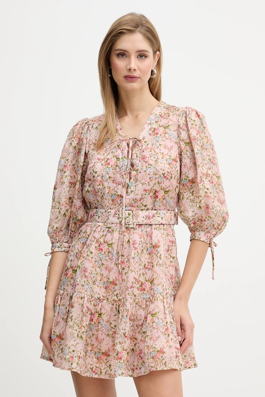 Silvian Heach sukienka KARDISTA casual różowy GPP26370VE